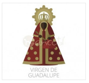 Virgen de Guadalupe Gargantilla Piedras de Colores