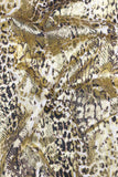 Tejido Leopardo Brillo Dorado