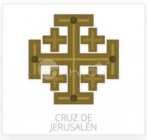 Cruz de Jerusalén Pulsera Piedras Multó